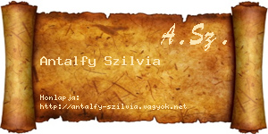 Antalfy Szilvia névjegykártya